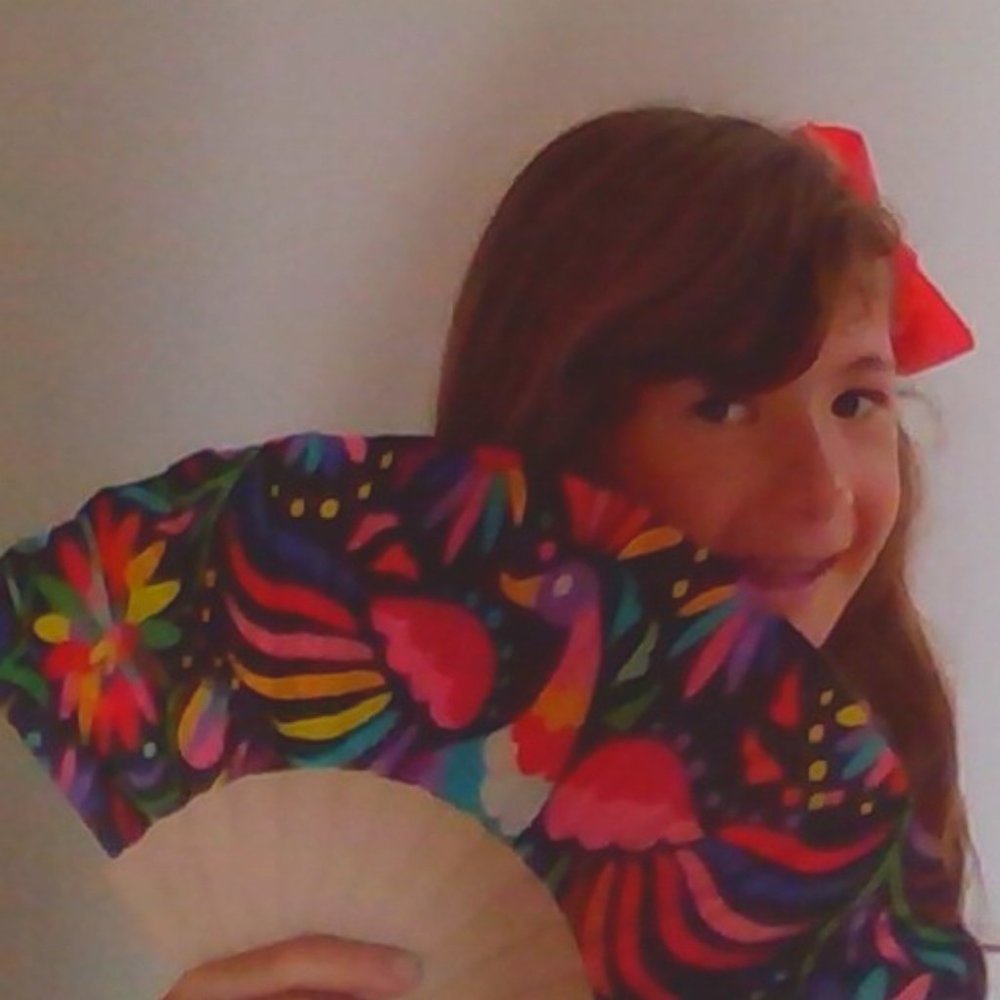 Floral (Handmade) Wooden Fan